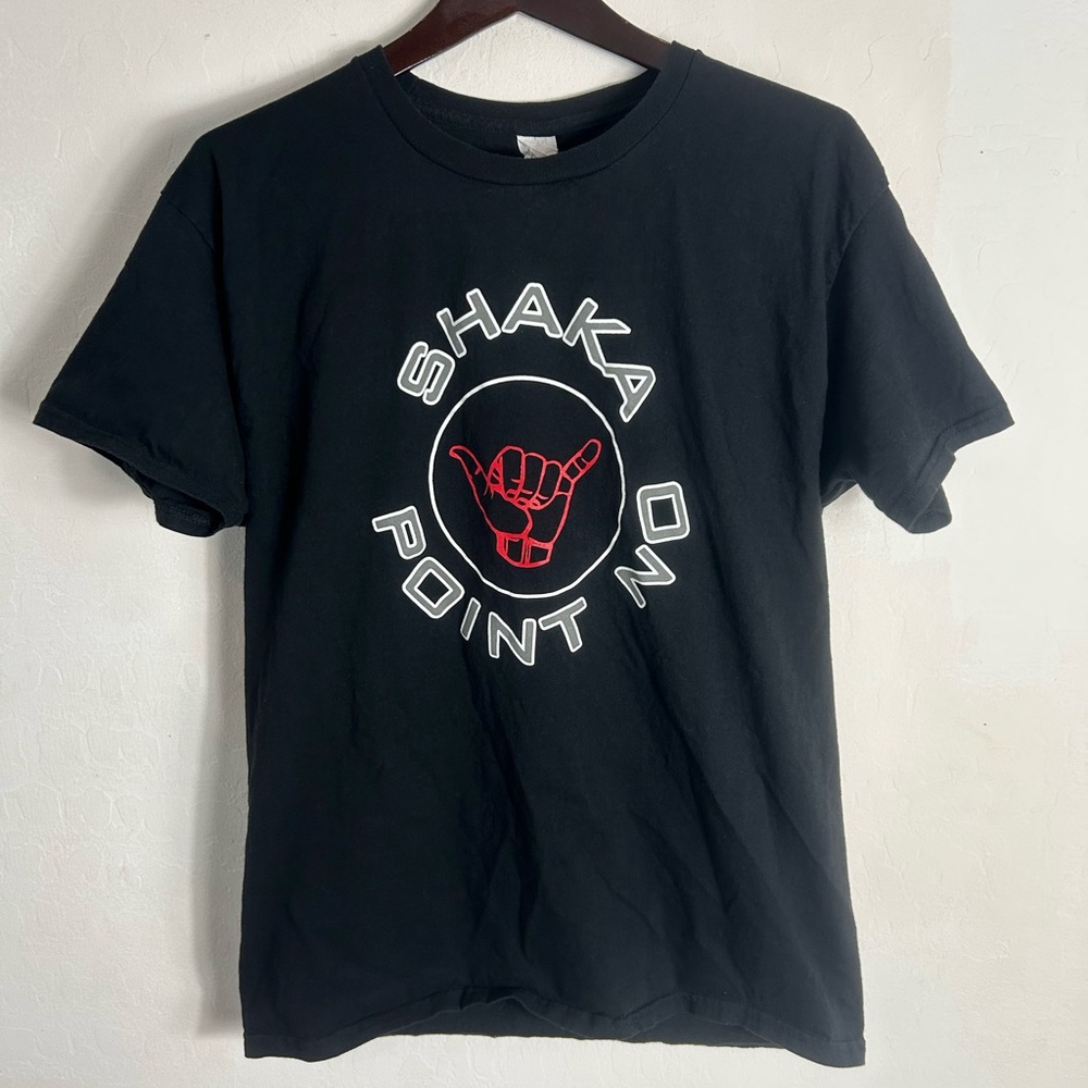 Black Shaka Point No T-Shirt - Picture 1 of 5